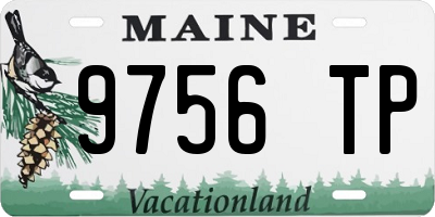 ME license plate 9756TP