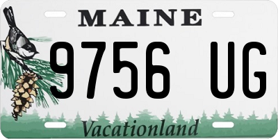 ME license plate 9756UG