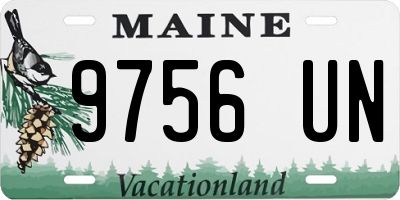 ME license plate 9756UN