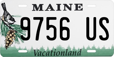ME license plate 9756US
