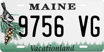 ME license plate 9756VG