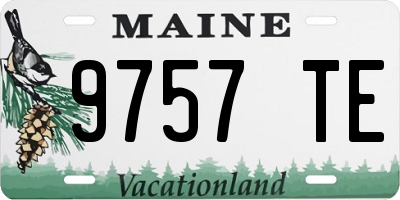 ME license plate 9757TE