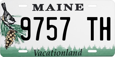 ME license plate 9757TH