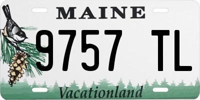 ME license plate 9757TL