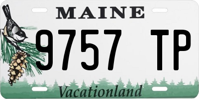 ME license plate 9757TP