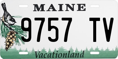 ME license plate 9757TV