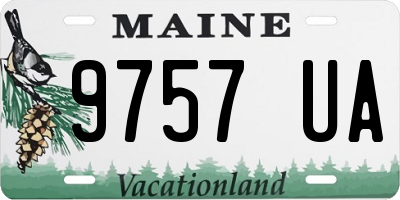ME license plate 9757UA
