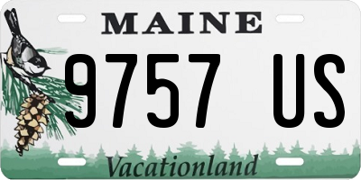 ME license plate 9757US