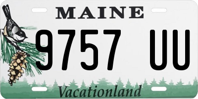 ME license plate 9757UU