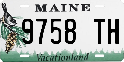 ME license plate 9758TH