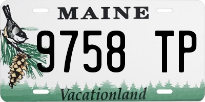ME license plate 9758TP