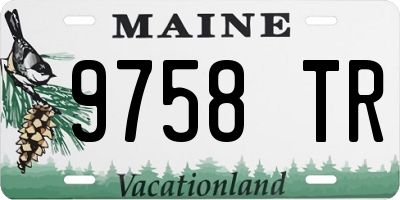 ME license plate 9758TR