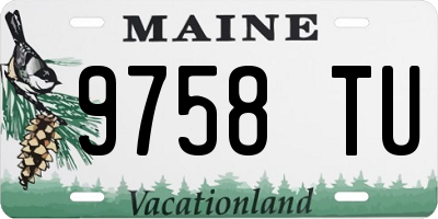 ME license plate 9758TU
