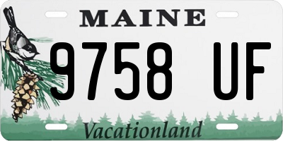 ME license plate 9758UF