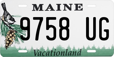 ME license plate 9758UG