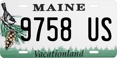 ME license plate 9758US
