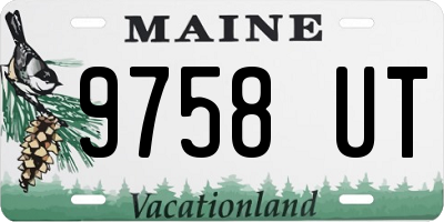 ME license plate 9758UT