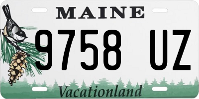 ME license plate 9758UZ