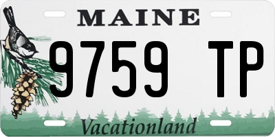 ME license plate 9759TP