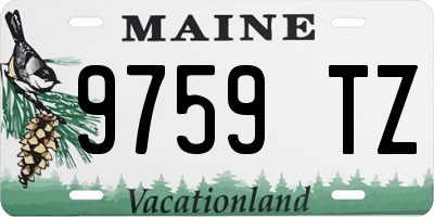 ME license plate 9759TZ