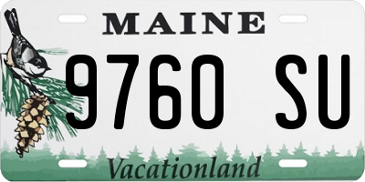 ME license plate 9760SU