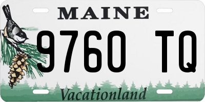 ME license plate 9760TQ