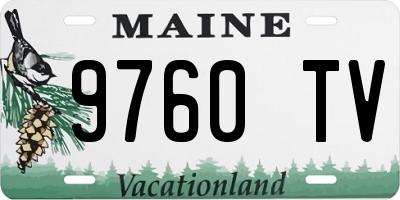 ME license plate 9760TV