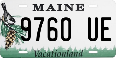 ME license plate 9760UE
