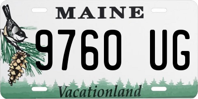 ME license plate 9760UG
