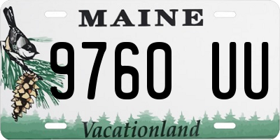 ME license plate 9760UU