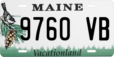ME license plate 9760VB