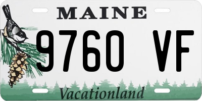 ME license plate 9760VF