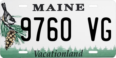 ME license plate 9760VG