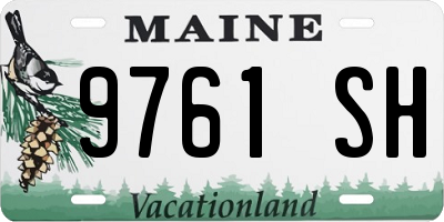 ME license plate 9761SH