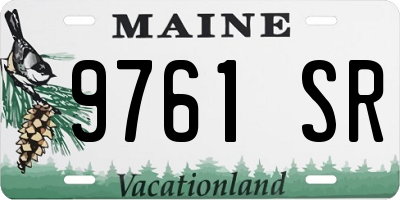 ME license plate 9761SR