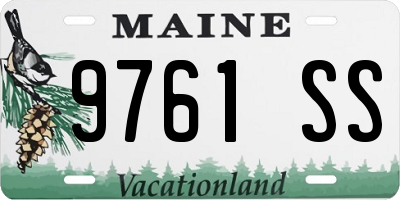 ME license plate 9761SS
