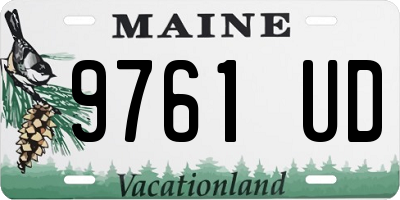 ME license plate 9761UD
