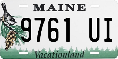 ME license plate 9761UI