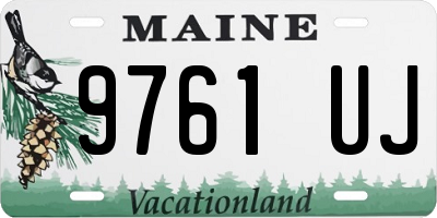 ME license plate 9761UJ