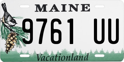 ME license plate 9761UU