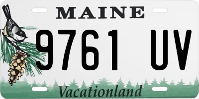 ME license plate 9761UV