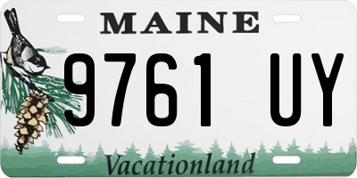 ME license plate 9761UY