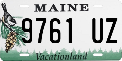 ME license plate 9761UZ