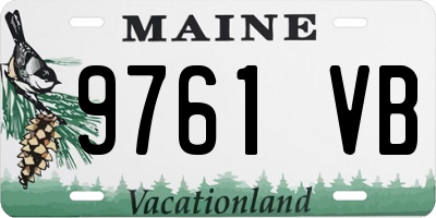 ME license plate 9761VB