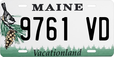 ME license plate 9761VD