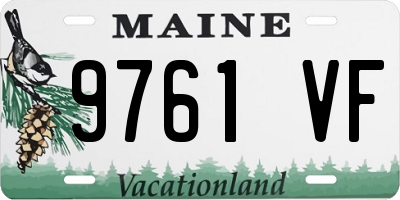 ME license plate 9761VF