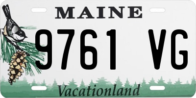 ME license plate 9761VG