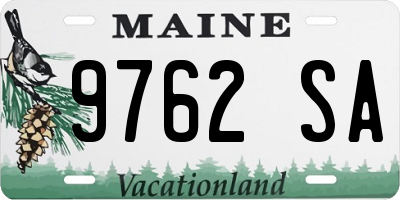 ME license plate 9762SA