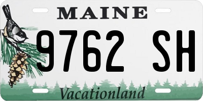 ME license plate 9762SH