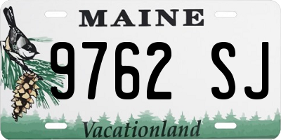 ME license plate 9762SJ